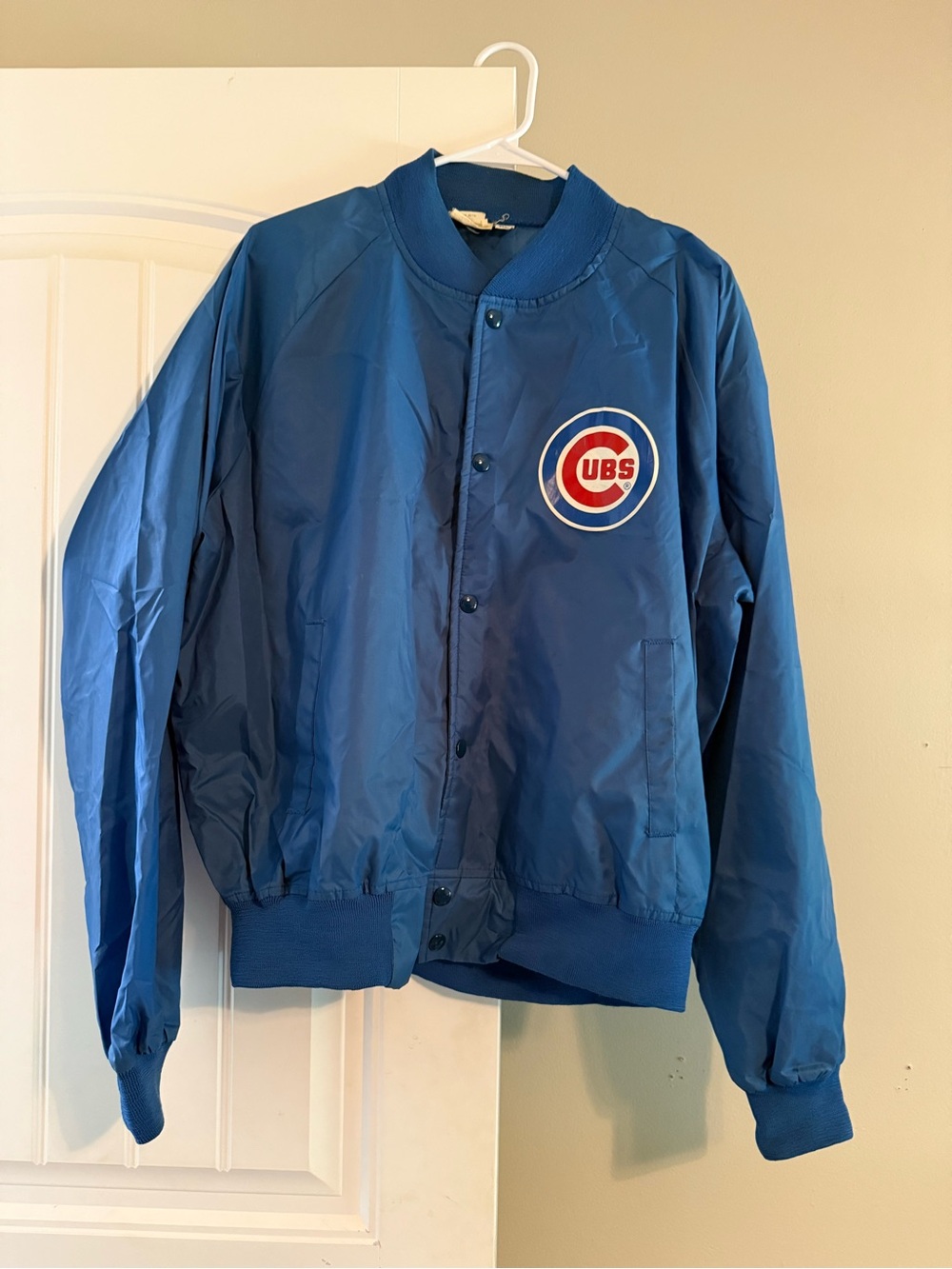 Cubs Retro-Style Blue Bomber Jacket